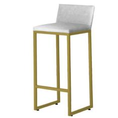Imagem de Banqueta Dani com Base Dourado 90cm X 38cm - Trendy
