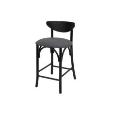 Imagem de Banqueta Anita Madeira Maciça Conforto Macia Linho Grafite - Studio Me