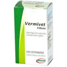 Imagem de Vermífugo Vermivet Filhotes Suspensao - 20 ml - Biovet