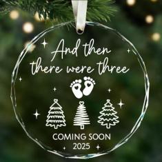 Imagem de Enfeite de primeiro Natal para bebês 2024 - Enfeites de Natal para a família 2024 - Presentes para mamãe e papai pela primeira vez 2024, presentes para pais pela primeira vez - Enfeite de Natal para