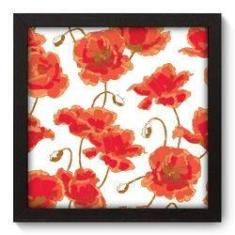 Imagem de Quadro Decorativo - Flores - 22cm x 22cm - 023qnfap