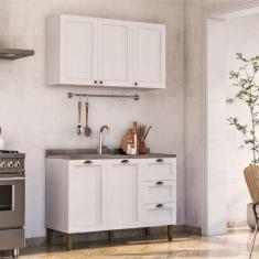 Imagem de Cozinha Compacta Lavanda 5 PT 3 GV Branca