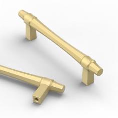 Imagem de Asidrama Pacote com 10 maçanetas de armário de cozinha douradas escovadas de 96 mm, puxadores de armário de cozinha para puxadores de gaveta de armário