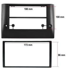 Imagem de Moldura Painel 2 Din Som DVD Fiat Stilo 2002 à 2011 Expex 