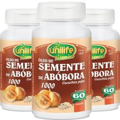 Imagem de Kit 3 Óleo De Semente De Abóbora 60 Cápsulas Unilife