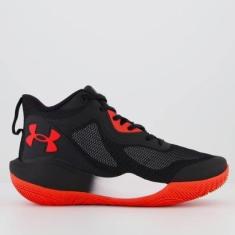 Imagem de Tênis Under Armour Bankshot Preto e Vermelho-Masculino