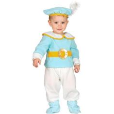 Imagem de Fantasia Principe Bebe Luxo Realeza com Chapéu e Sobrebotas M 12 - 18 