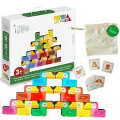 Imagem de Babebi empilhe os tucanos brinquedo educativo de madeira