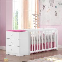 Imagem de Berço Cômoda Gutti Móveis Estrela Branco