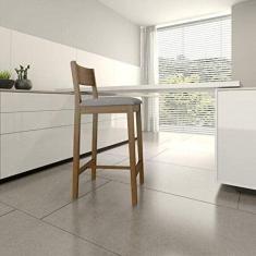 Imagem de Banqueta Assento Estofado Madeira Maciça Manu Volttoni Nogueira