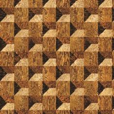 Imagem de Papel De Parede Adesivo Lavável Toras 3D 18M