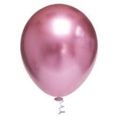 Imagem de Bexiga Redonda Platino 5" Rosa Pic Pic 25 Unidades