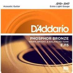 Imagem de Encordoamento DAddario EJ15 violão 010 aço phosphor bronze