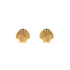 Imagem de Brinco Infantil Conchinha - Banhado em Ouro 18k