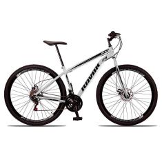 Imagem de Bicicleta Aro 29 Freio A Disco Traseiro Shimano Aço 21 Velocidades Branco