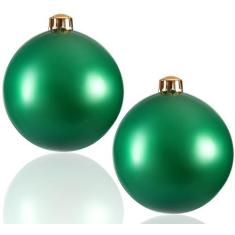 Imagem de Bolas decorativas infláveis grandes, pacote com 2, bolas de Natal grandes, bolas de arranjo de festa de jardim ao ar livre, enfeites de Natal para festivais de casamento, bolas de quintal para