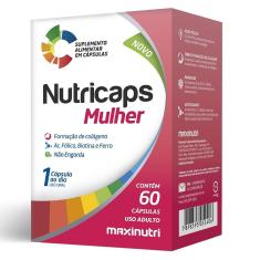 Imagem de Suplemento Alimentar Nutricaps Mulher Maxinutri - 60 Cápsulas 60 Cápsulas