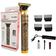Imagem de Maquina de Cortar Cabelo e Barba Acabamento Masculino Bateria 2.500M D