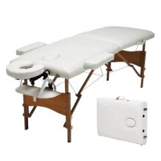 Imagem de Cama Maca Massagem Portátil Trevalla Dobrável Diva Creme
