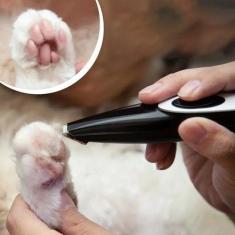 Imagem de Aparador Para Pet Pé Cabelo Usb Recarregável Elétrico Clipper Cão Gato