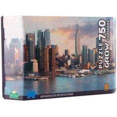 Imagem de Quebra-cabeça 750 Peças Puzzle Adulto - Panorama Entardecer em Nova Yo
