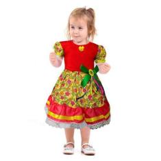 Imagem de Fantasia Bebê Menina Vestido Florido Caipirinha de São João - Fantasia
