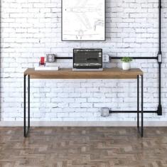 Imagem de Escrivaninha Estilo Industrial 135cm Dynamica Yescasa Lamina Mel/Preto