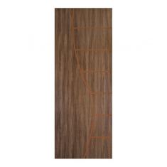 Imagem de Kit com 2 Folhas de Porta Madeira Decorada 210x90cm Espessura 3,5cm Cantareira Mgm Carvalho Quebec