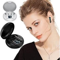 Imagem de Fones de ouvido Bluetooth sem fio Super Mini Design - Fones de ouvido TWS - Fone de ouvido estéreo intra-auricular - Ipx5 à prova d'água - Fone de ouvido com microfone integrado Som premium com graves