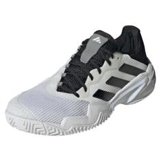 Imagem de adidas Tênis masculino Barricade 13, Branco/Preto/Cinza, 14.5