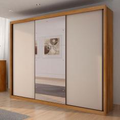 Imagem de Guarda Roupa Casal Amsterd  3 Portas 6 Gavetas Com Espelho Cl