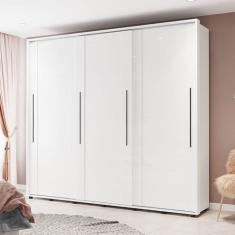 Imagem de Guarda-roupa 3 Portas de Correr Sevilha Branco