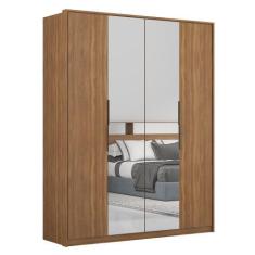 Imagem de Guarda Roupa Casal 4 Portas 2 Com Espelhos Attore D02 Amendola Touch -