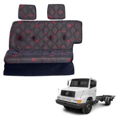 Imagem de Sofá Cama Caminhão Mercedes 1618 Hpn Reto Vermelho - Pampa
