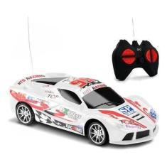 Imagem de Brinquedo Carrinho Corrida Controle Remoto Samba Branco - Samba Toys