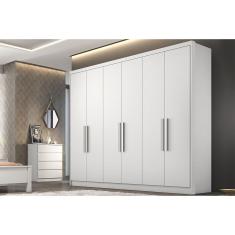Imagem de Guarda Roupa Casal 6 Portas E 4 Gavetas Rizon/Linea Branco - Novo Horizonte