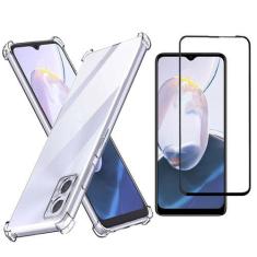 Imagem de Capa Case Anti Impacto Para Motorola Moto E22 + Pelicula 3D - Easy Cas