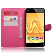 Imagem de WIKO Tommy, capa carteira flip de couro PU premium com compartimento para cartão, suporte e fecho magnético [capa interna à prova de choque de TPU] Compatível com WIKO Tommy