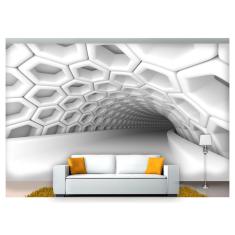 Imagem de Papel De Parede Túnel Profundo Geométrico 3D At32