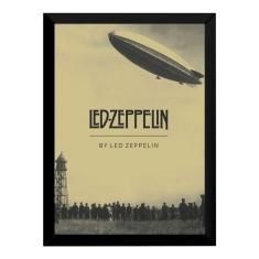 Imagem de Quadro Led Zeppelin Banda Rock Foto Arte Poster Moldurado
