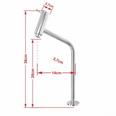 Imagem de Kit Cuba R35 Com Torneira Link 1062 Metal E Válvula Click 1 Polegada E Meia E Sifão Cromado E Flexível Compace 