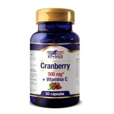 Imagem de Cranberry 500 Mg Com Vitamina C Vitgold 60 Cápsulas