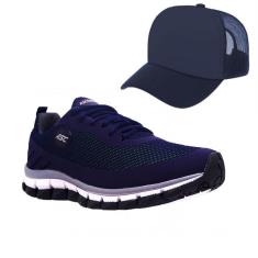 Imagem de Kit Tênis Asc Lege Total para Caminhada e Esportes + Boné Trucker-Unissex