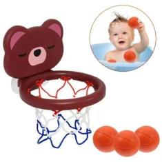 Imagem de Brinquedo De Banho Infantil Basquetebol Urso Com Ventosa Shiny Toys Co