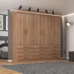 Imagem de Guarda-Roupa Casal New Mônaco 6 Portas 12 Gavetas Demolição - Evidênci