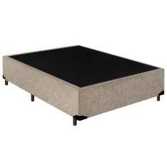 Imagem de Cama Box Casal Suede Bege EMTH 138x188x40 - Empório Mathias