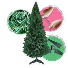 Imagem de Árvore De Natal Pinheiro Luxo Glamour 260 Galhos E Al 1.20M - Atr Esse