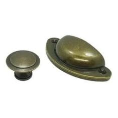 Imagem de Puxadores Moveis Puxador PZ 1009 Concha PZ 1010 Puxadores Antigos Kit 14 Pçs
