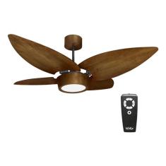 Imagem de Ventilador Teto Madeira C/ Controle Remoto 122cm 127v - Laos