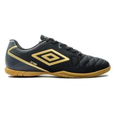 Imagem de Chuteira Umbro Attak Eternal, Masculino, Preto/Dourado/Grafite, 40